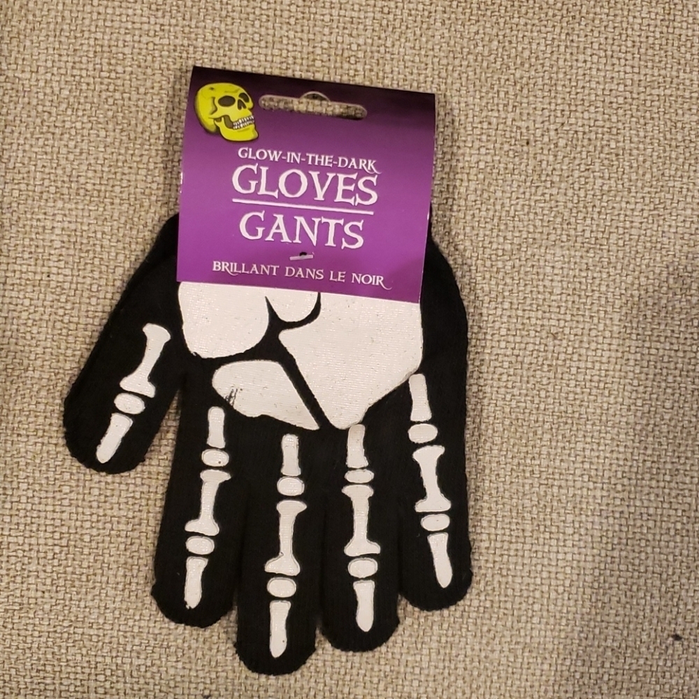 Glow in the Dark Skeleton Gloves